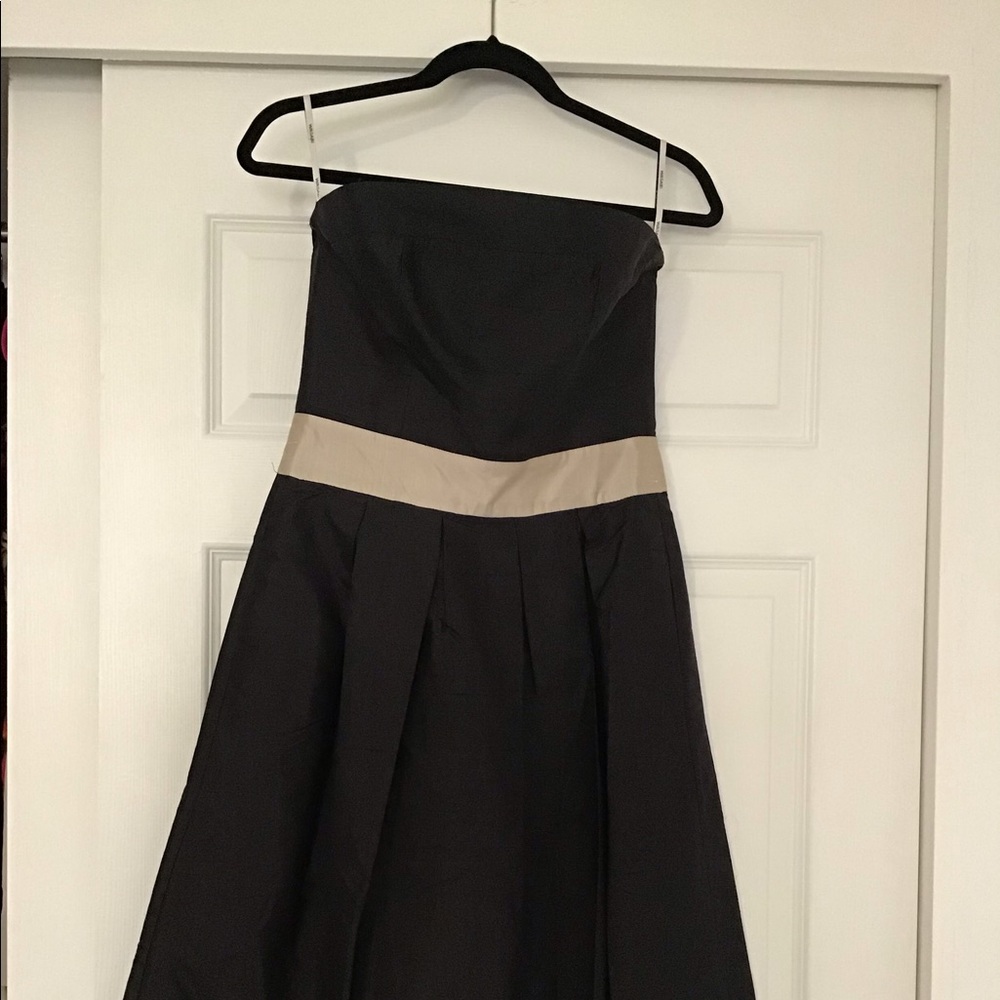 Wasabi Silk Midi Strapless Dress Sz. M